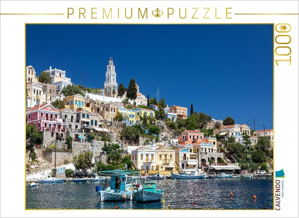 Calvendo Puzzle Gialos Harbor On The Island Of Symi | 1000 Pieces, Finished Size-image