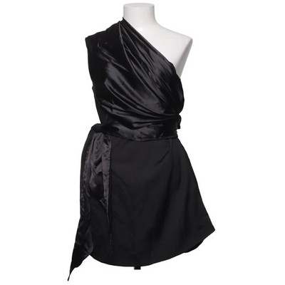 Micas, Cocktailkleid, Größe: L, Schwarz, Elasthan/Polyester, Einfarbig #p2n