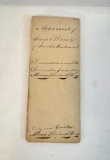 AUTHENTIC HANDWRITTEN PAPER DOCUMENT IN ENGLISH from 1827