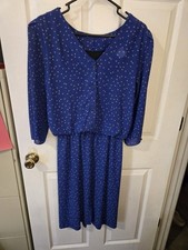 Vintage JT Dress Womens Blue Dress - Size 6