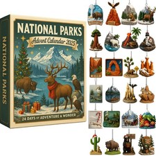 Calendario de Adviento de Navidad Parques Nacionales 24 Días y Maravilla Regalo de Navidad