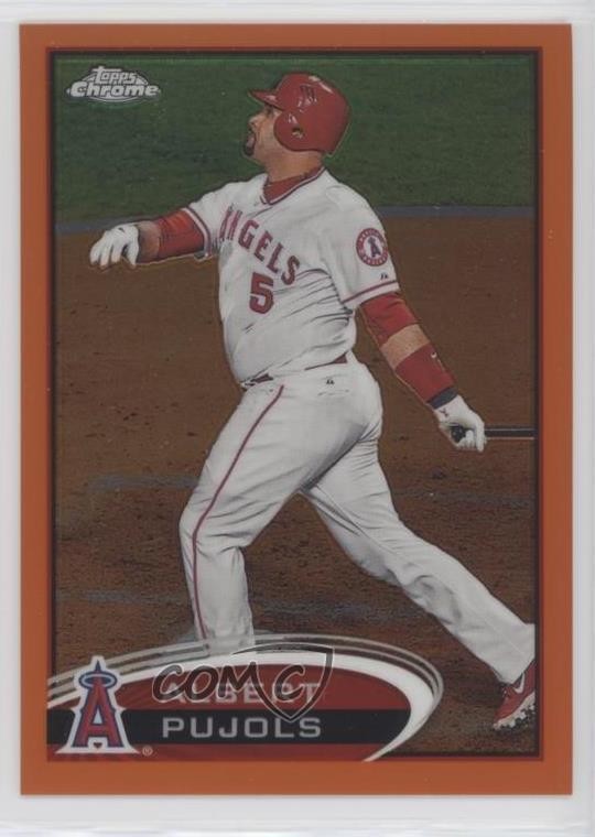 2012 Topps Chrome Retail Orange Refractor Albert Pujols #80 0o5m