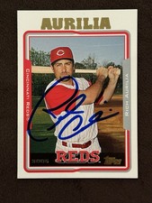 Rich Aurilia 2005 Topps Signed On Card Auto Cincinnati Reds #637