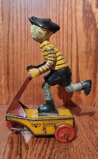 Marx Smitty Scooter wind-up tin toy, circa 1925. Rare Find