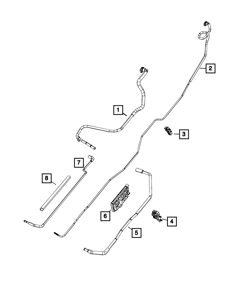 Genuine Mopar Fuel Vapor Tube 68533827AA