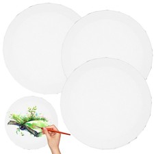 3pcs Painting Canvas Panel Canvas Boards for Painting Round Shape Boards Tools