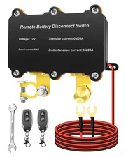 DC 12V 500A Remote Battery Disconnect Switch, Intelligent Battery Kill Switch fo