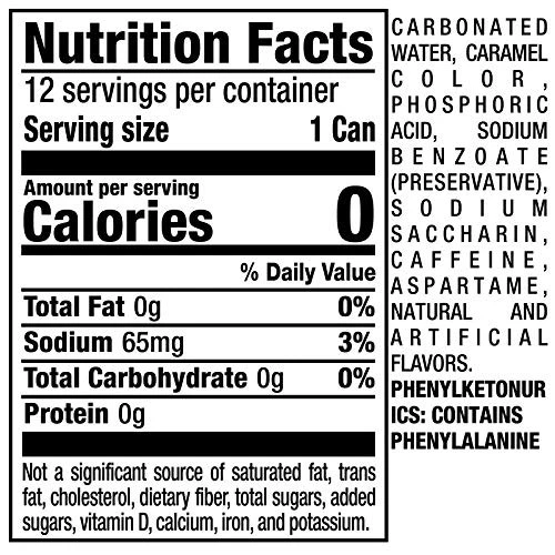 Diet Dr Pepper Soda, 12 fl oz cans, pack of 12