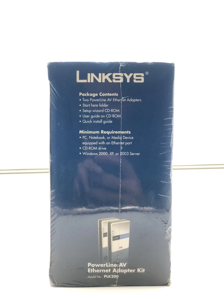 Cisco Linksys PLK200 PowerLine AV Ethernet Network Adapter Kit New Sealed - Image 4 of 4