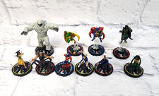 Marvel Comics Heroclix Lote de 10X Figuras de Juego VISION DOOMBOT BIG BARDA +++