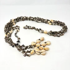 Sea Shell Beaded Hanging Plant Holder Potted Plant Hanger Nautical Decor Macrame