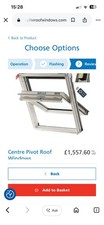 Keylite Centre Pivot Roof Window 1140x1180 Full Kit. 2 Available