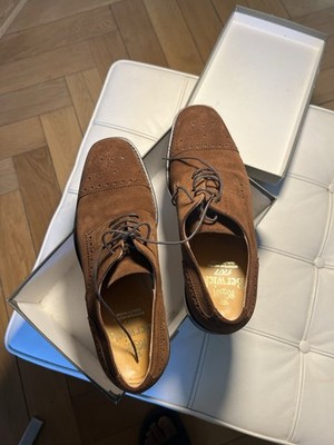Berwick 1707 - Gr. 44 Oxford Brogue Wildlederschuhe + Schuhspanner