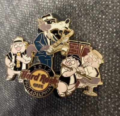 Hard Rock Cafe pin ''Three Little Pigs'' and the big, bad wolf jazz band, LE 300