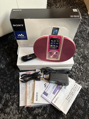 SONY Walkman NW-S644K Pink Audio MP3 Player 8GB Speaker Dock  Box Tested R035