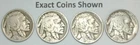1926 1927 1928 1929 Indian Head Buffalo Nickels 4 nice coins