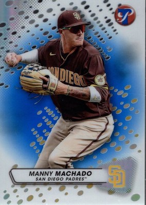 2023 Topps Pristine Blue Refractors #165 Manny Machado /75 - BB