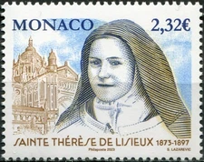 Monaco 2023. 150 years of the Birth of St. Therese of Lisieux (MNH OG **) Stamp