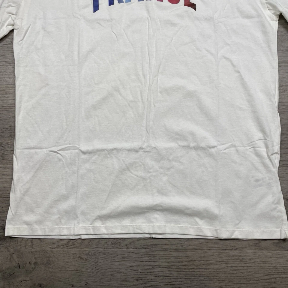 Camiseta Oficial Olímpica Francia Le Coq Sportif Hombre XL Blanco Algodón París 2024 Foto 3 de 4