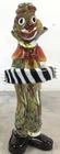 Vintage Murano Art Glass Clown Italian Venetian Accordion 11” Detailed Amazing