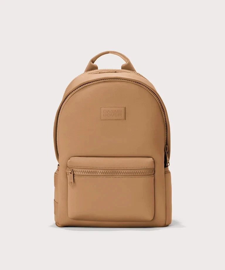 🧡*NWT* Dagne Dover Dakota Neoprene Backpack Size Large - Camel MSRP $250🧡