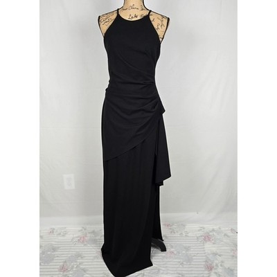 lace evening dresses uk Elegant Lace Black Evening Dress with Gloves SF017 Brown / 18 main image 0