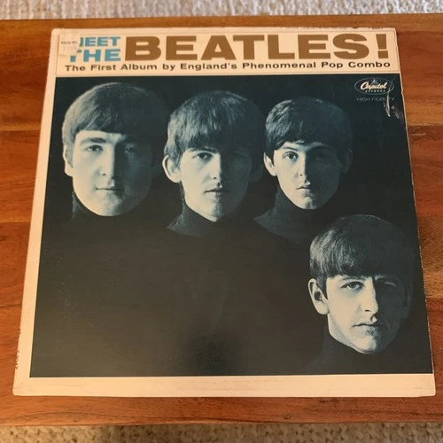 The Beatles Meet The Beatles LP 1964 Stereo Rainbow Vinyl Record VG+/VG+