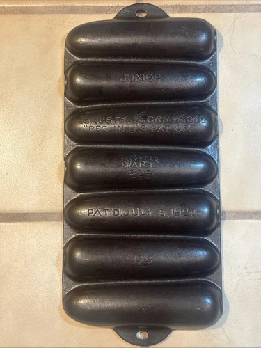 Wagner Ware No. 1319 Juniors Cast Iron Krusty Corn Cob Pan-c.1920’s