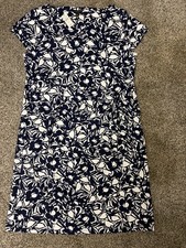 New With Tags Women Talbots Navy and White Dress