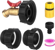 IBC Tote Hose Adapter 275-330 Gallon Water Tank High Flow Valve