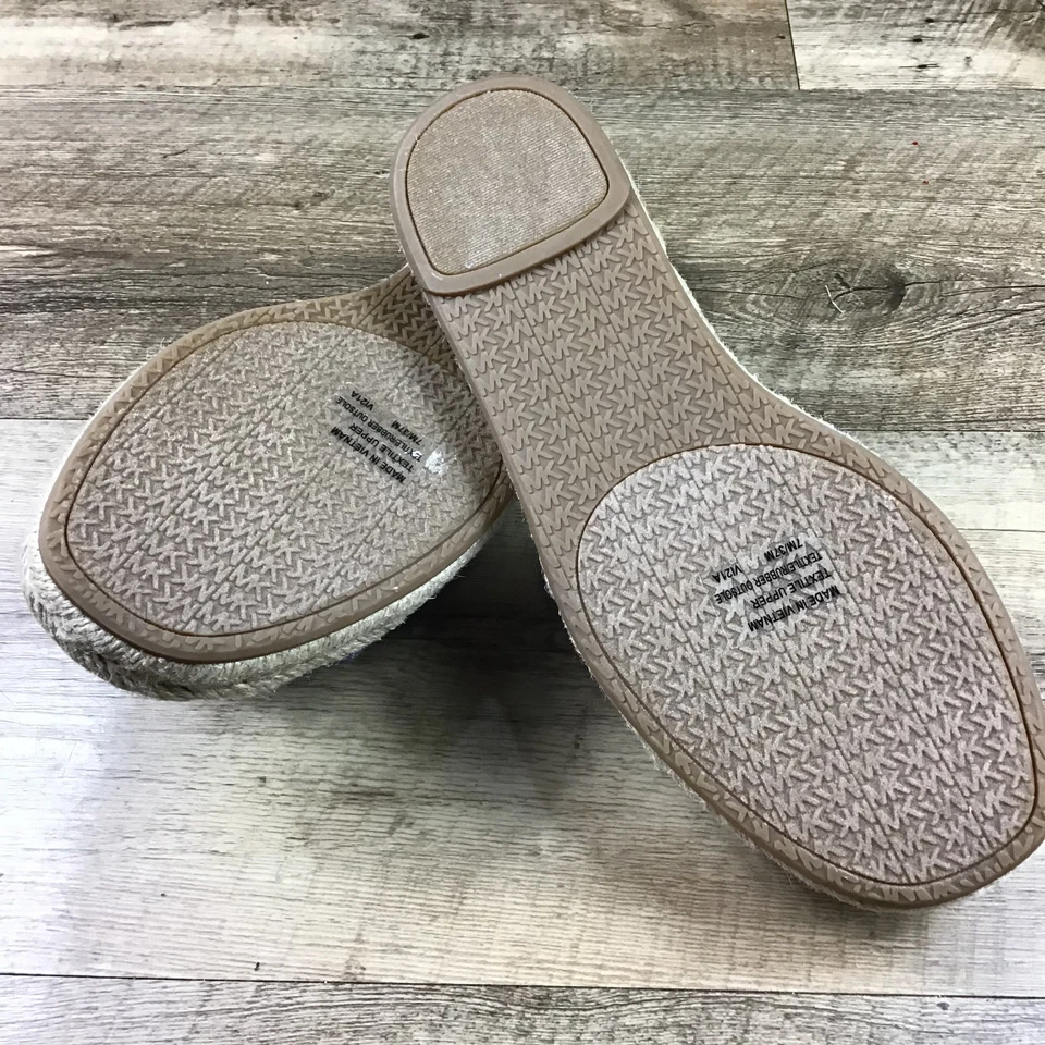 New Michael Kors Royce Slides Women's Size 7 Blue Quilted Slide Sandals - Image 2 of 4