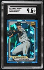 2024 Bowman Sapphire Edition Chrome Prospects Paul Skenes SGC 9.5 Mint+ 05go