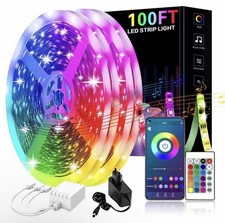 Strip Lights 100ft, Smart Lighting with App Remote Control, RGB LED Lights