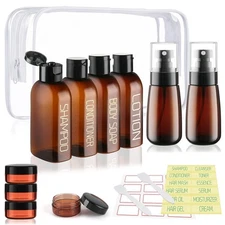 Cosywell Travel Bottles for Toiletries 10PCS TSA Approved Shampoo and Conditi...