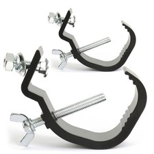 2x Black Metal Lighting G-Clamps UK Stock