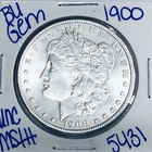 1900 BU UNCIRCULATED MORGAN SILVER DOLLAR AUTHENTIC U.S. MINT FREES HIPPING 5431