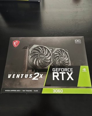 MSI GeForce RTX 3060 Ventus 2X 12G OC DLSS Dual Fan Gaming Card 12GB GDDR6