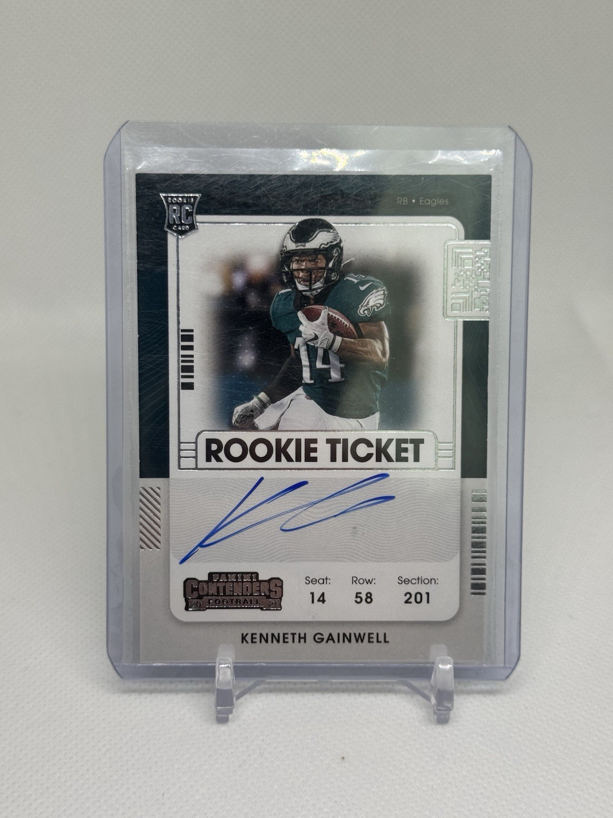 Kenneth Gainwell 2021 Panini Contenders Football #139 Rookie On Card Autograph