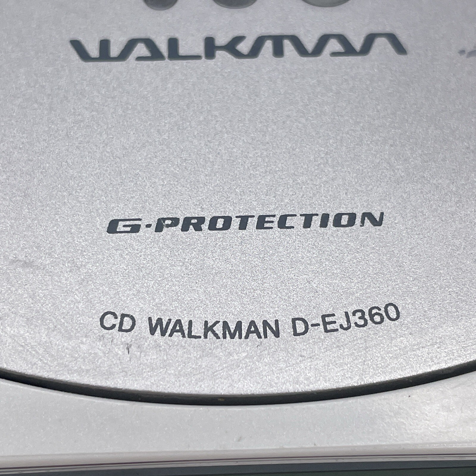 Vintage Sony D-EJ360 Walkman Portable CD Player G-Protection Silver Tested NICE