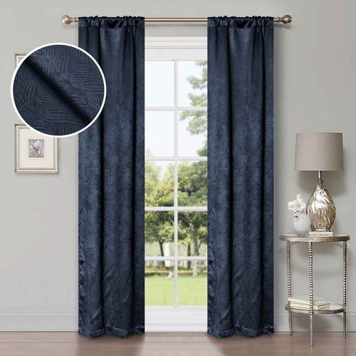 Waverly Modern Washable Room Darkening Blackout Curtains, Set of 2 Panels - Picture 31 of 73