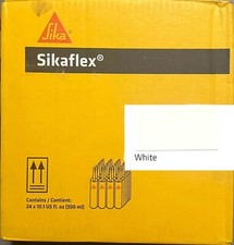 24 Pack Sikaflex 1A Polyurethane Construction Sealant Caulk, White, In Date