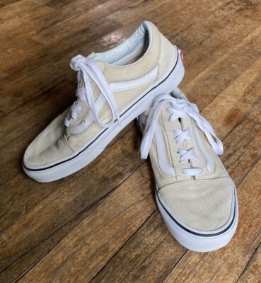 Vans Old Skool cream ivory Men’s Women’s skate shoe 