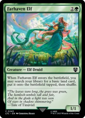 Farhaven Elf - Lord of the Rings LCC - Common - MTG Magic Pack fresh | eBay