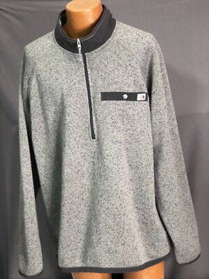 The North Face Mens XXL Gordon Lyons Fleece 1/4 Zip Pullover Grey Heather 2XL