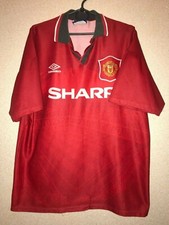 Manchester United Home football shirt 1994 - 1995 L RARE UMBRO JERSEY