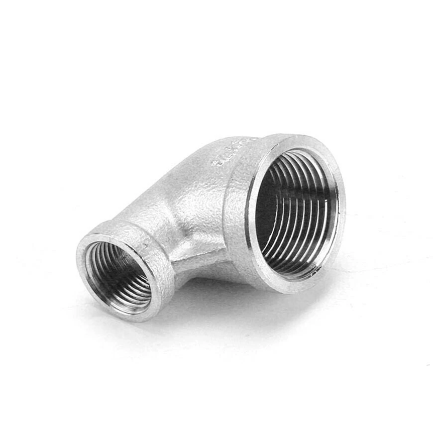 Stainless Steel BSP Female 90° Elbow Adaptors Pipe Fitting Connector 1/8"-1" - Image 4 of 4