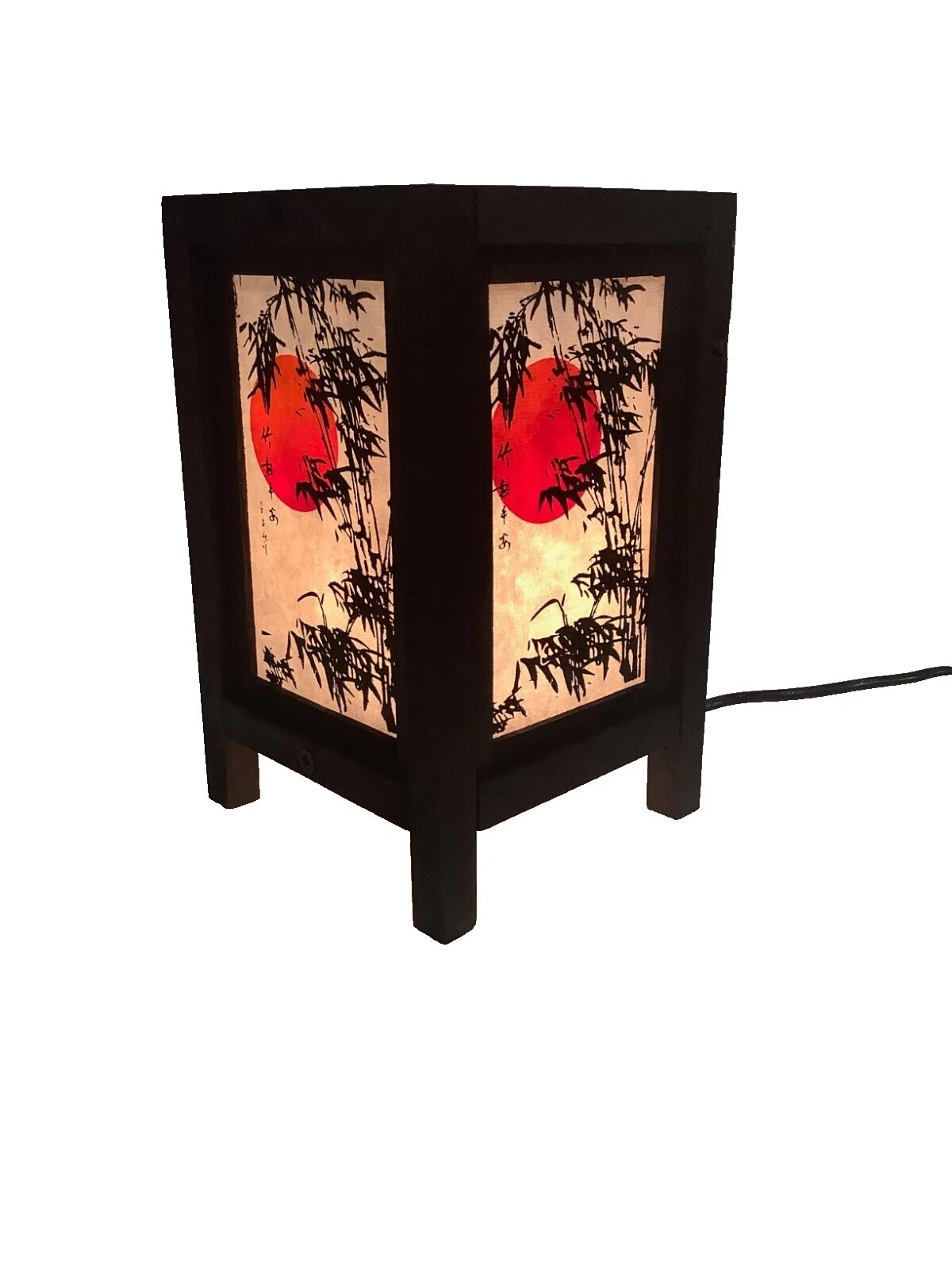 Lámparas Art Deco de Madera Buda