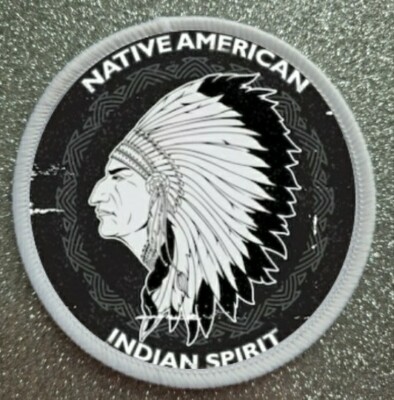 3 Zoll Native American Indian Spirit Eisen/Nähen Sublimation Patch Abzeichen 