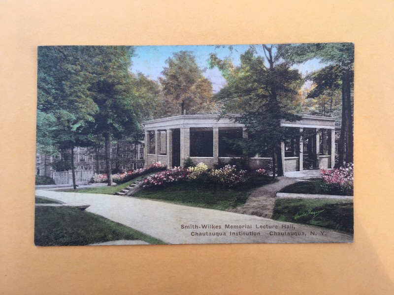 Smith-Wilkes Memorial Lecture Hall, Chautauqua Institution to Randolph, NY 1928
