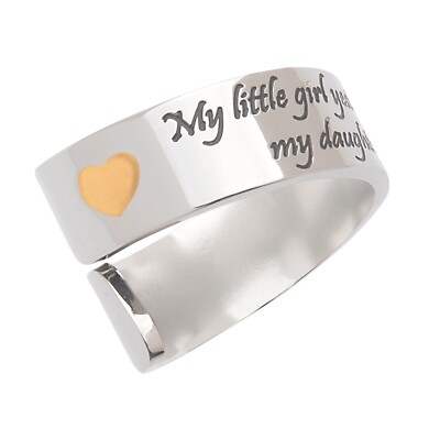 ''My Little Girl Yesterday... Engraved Daughter's Spiral Ring & Gifts For Women